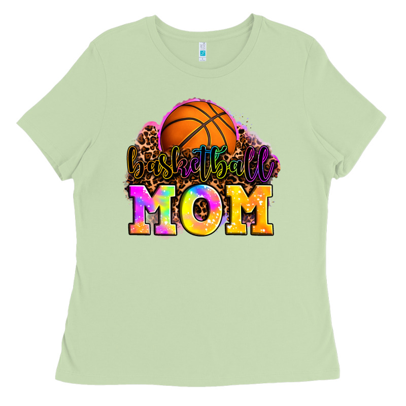 Basketball Mom Ladies Tee by OliviaCreatesArt | Teevron