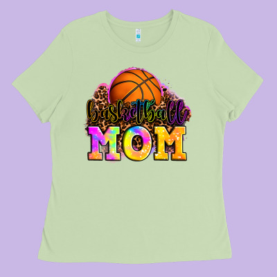 Basketball Mom Ladies Tee Designed By Oliviacreatesart