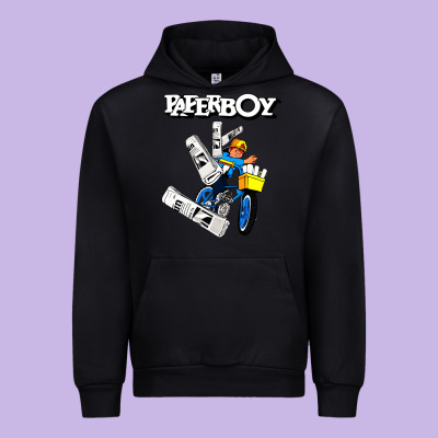 Paperboy Urban Hoodie Designed By Artisfamous
