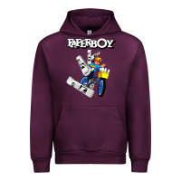 Mauve Wine paperboy Urban Hoodie - artisFamous