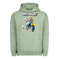 Pigment Oil Green paperboy Urban Hoodie - artisFamous