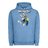 Pigment Pebble Blue paperboy Urban Hoodie - artisFamous
