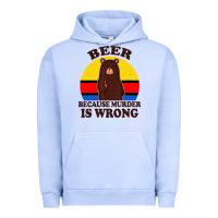 Pigment Grape Ice funny beer because murder is wrong for drinking men lover Urban Hoodie - artisFamous