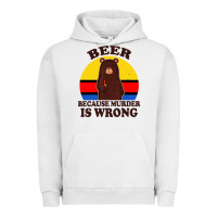 Pigment Lunar Rock funny beer because murder is wrong for drinking men lover Urban Hoodie - artisFamous