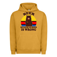 Pigment Peanut Butter funny beer because murder is wrong for drinking men lover Urban Hoodie - artisFamous