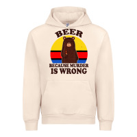 Sandshell funny beer because murder is wrong for drinking men lover Urban Hoodie - artisFamous