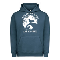 I Love Horror Movies And My Corgi Funny Corgi Urban Hoodie | Teevron