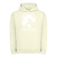 Pigment Pistachio i love horror movies and my corgi funny corgi Urban Hoodie - artisFamous