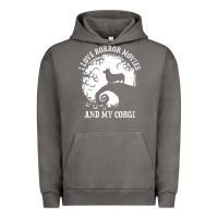 Pigment Tornado i love horror movies and my corgi funny corgi Urban Hoodie - artisFamous