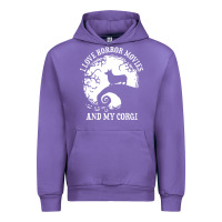 Tulip i love horror movies and my corgi funny corgi Urban Hoodie - artisFamous