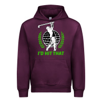 Mauve Wine id hit that funny golfing golf Urban Hoodie - artisFamous