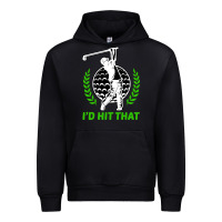 Black id hit that funny golfing golf Urban Hoodie - artisFamous