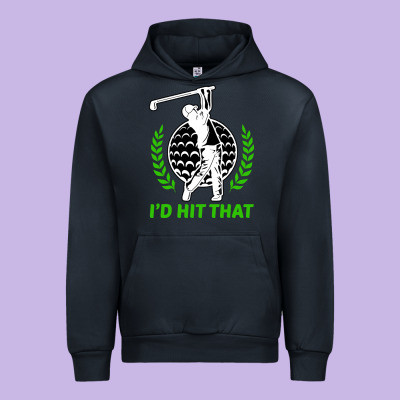 Id Hit That Funny Golfing Golf Urban Hoodie Designed By Artisfamous