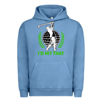 Pigment Pebble Blue id hit that funny golfing golf Urban Hoodie - artisFamous