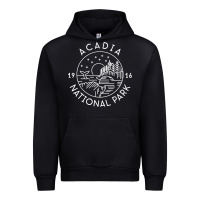 Black a.ca.di.a national park 1916 mai.ne bar harbor t sh Urban Hoodie - artisFamous