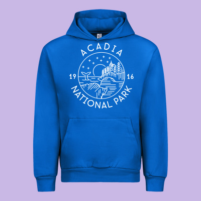 A.ca.di.a National Park 1916 Mai.ne Bar Harbor T Sh Urban Hoodie Designed By Artisfamous