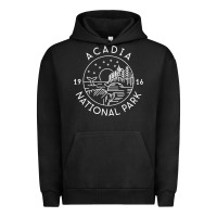 Pigment Black a.ca.di.a national park 1916 mai.ne bar harbor t sh Urban Hoodie - artisFamous