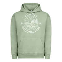 Pigment Oil Green a.ca.di.a national park 1916 mai.ne bar harbor t sh Urban Hoodie - artisFamous