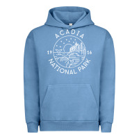 Pigment Pebble Blue a.ca.di.a national park 1916 mai.ne bar harbor t sh Urban Hoodie - artisFamous