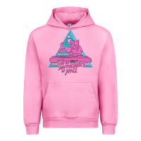 Fuchsia Pink Cats on Synthesizers in Space Urban Hoodie - artisFamous