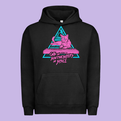 Cats On Synthesizers In Space Urban Hoodie Designed By Artisfamous