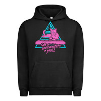 Pigment Black Cats on Synthesizers in Space Urban Hoodie - artisFamous
