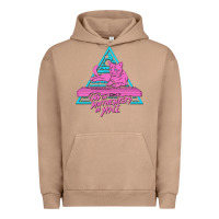 Pigment Burro Cats on Synthesizers in Space Urban Hoodie - artisFamous