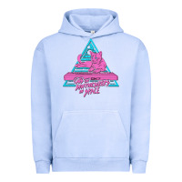 Pigment Grape Ice Cats on Synthesizers in Space Urban Hoodie - artisFamous