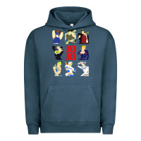 Pigment Midnight Navy jojo adventure Urban Hoodie - artisFamous