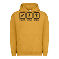 Pigment Peanut Butter crawl walk spike volleyball Urban Hoodie - artisFamous