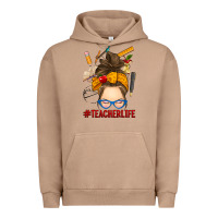 Pigment Burro messy bun teacher life Urban Hoodie - RanaPortraitStore