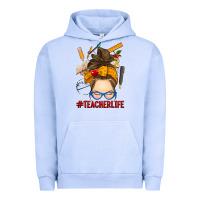 Pigment Grape Ice messy bun teacher life Urban Hoodie - RanaPortraitStore