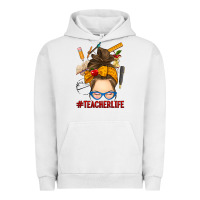 Pigment Lunar Rock messy bun teacher life Urban Hoodie - RanaPortraitStore