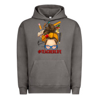 Pigment Tornado messy bun teacher life Urban Hoodie - RanaPortraitStore