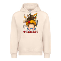 Sandshell messy bun teacher life Urban Hoodie - RanaPortraitStore