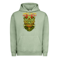 Pigment Oil Green mastodon Urban Hoodie - artisFamous