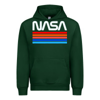 Forest Green vintage retro nasa Urban Hoodie - artisFamous