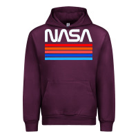 Mauve Wine vintage retro nasa Urban Hoodie - artisFamous