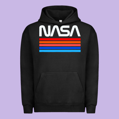 Vintage Retro Nasa Urban Hoodie Designed By Artisfamous