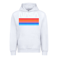 White vintage retro nasa Urban Hoodie - artisFamous