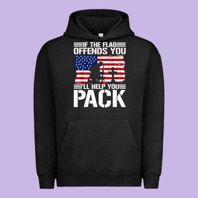 If The Flag Offends You Urban Hoodie Designed By Artisfamous