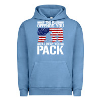Pigment Pebble Blue if the flag offends you Urban Hoodie - artisFamous