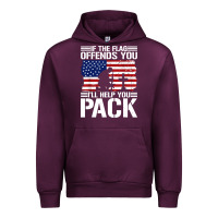 Mauve Wine if the flag offends you Urban Hoodie - artisFamous