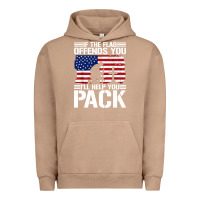 Pigment Burro if the flag offends you Urban Hoodie - artisFamous