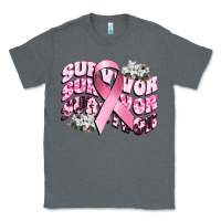 Charcoal Heather survivor breast cancer Classic Tee - CowGirlArtShop