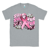 Heather Grey survivor breast cancer Classic Tee - CowGirlArtShop