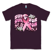 Plum survivor breast cancer Classic Tee - CowGirlArtShop