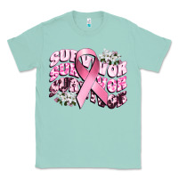 Seafoam survivor breast cancer Classic Tee - CowGirlArtShop