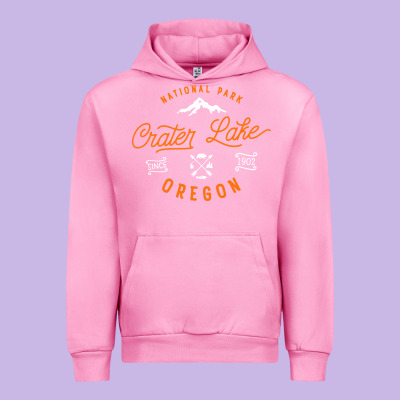 Crater Lake Oregon National Park Vintage Retro Urban Hoodie Designed By Artisfamous