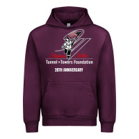 Mauve Wine tunnel to towers foundation Urban Hoodie - artisFamous